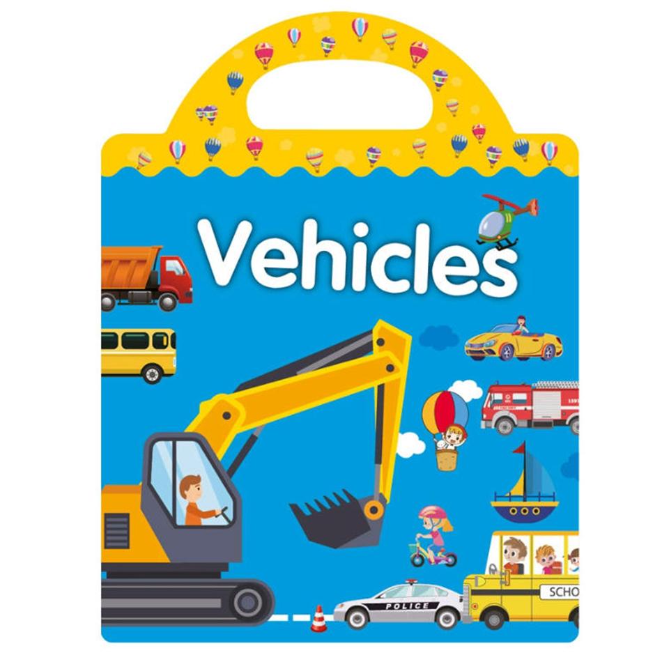 Kinder Tragbar Ruhig Beschäftigt Paste Ein Buch DIY Wiederverwendbare Stickerbücher Mehrere Szenen Blasensticker Gelee-Paste Sticker Spielzeug