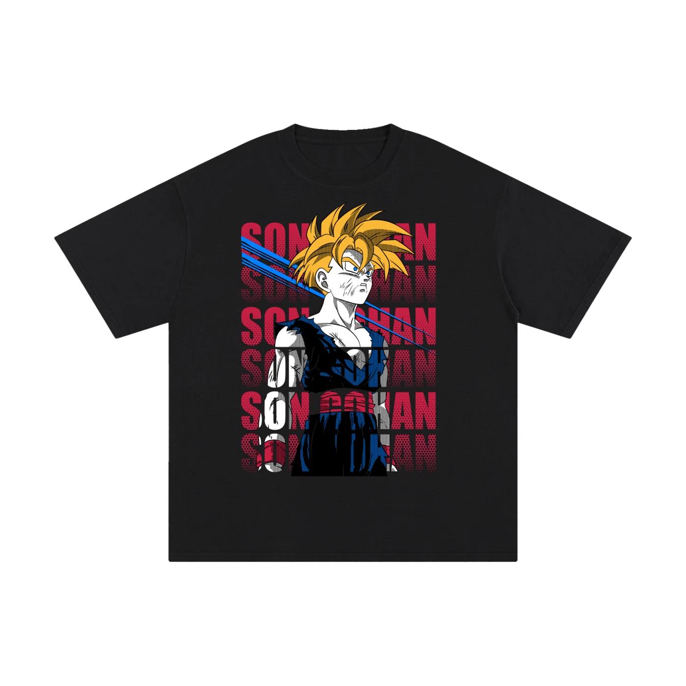 Dragon Ball Z Gohan Super Saiyan Anime T-Shirts Overzised Tee Japanese Desing 100