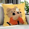 Animal Quokka Cushion Cover Cushion Cover Set 4Pcs 50X50 45X45 40X40 Pillowcase Decorative Sofa Home Decor