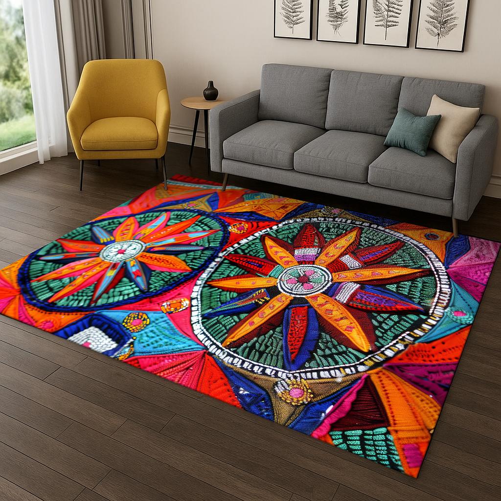 

Cestini Mandala Bohemia Tappeto Tappeto per divano Camera da letto Soggiorno Zerbino Decorazioni per la casa 40x60cm