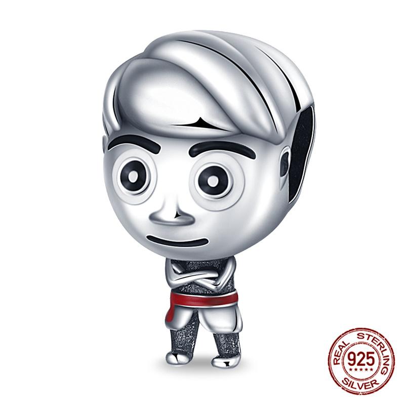 Marvel Disney Snow White Tree Elf Mickey 925 Silver Charms for DIY Jewelry Making Women Gift Bracelet