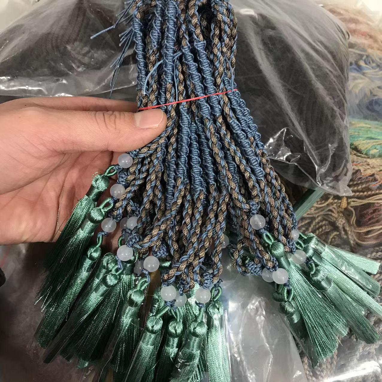 Ethnic Style Handwoven Tassel Necklace Rope