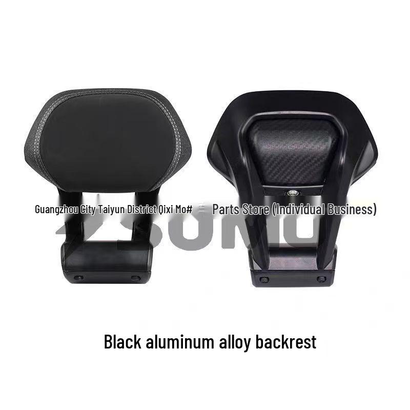 Enlarged Aluminum Backrest with Thick Cushion for Jike Core AE4/AE5I Electric Motorcycle - Easy, No-Damage Installation.