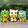 6Pcs/1Set Pocket Monsters Anime Figure Kawaii Pikachu Cosplay In Disguise Action Figures PVC Collection Model Dolls Toy Gift