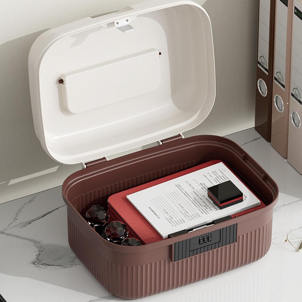 Medication Lock Box Travel Case With Combination Code Storage Box With Lock For Phone Jewelry Personal Items Documents Valuables