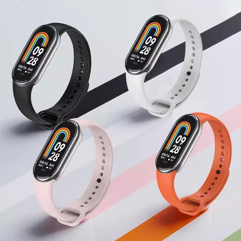 for Mi Band 8 9 Strap mi band 8 Accessories Silicone Sport Replacement belt Wrist pulseira correa for Xiaomi MiBand 9 Bracelet