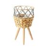 Flowerpots for Plant Floor Planter Stand Wooden Basket Home Flower Shelf Rack Indoor Outdoor Garden Farmhouses Decorations