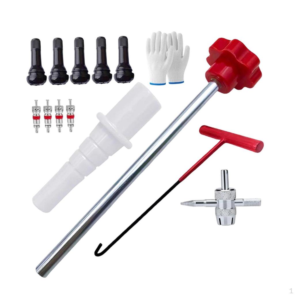 Quick Change Tire Valve Tool Kit Stem Puller Easy Installation Removal for Trucks