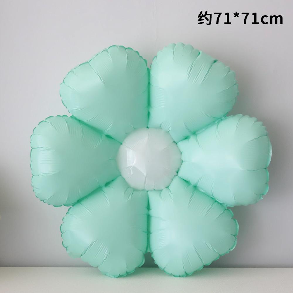 Candy Color Sunflower Daisy Flower Matte Modeling Aluminum Film Balloon Children'S Photo Year-Old Scene Decoration