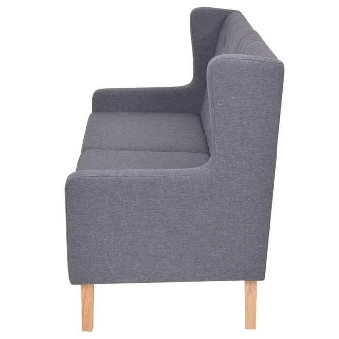 VidaXL Canapé à 2 Places Tissu Gris Canapé de Salon Mobilier de Salon Fauteuil 245453