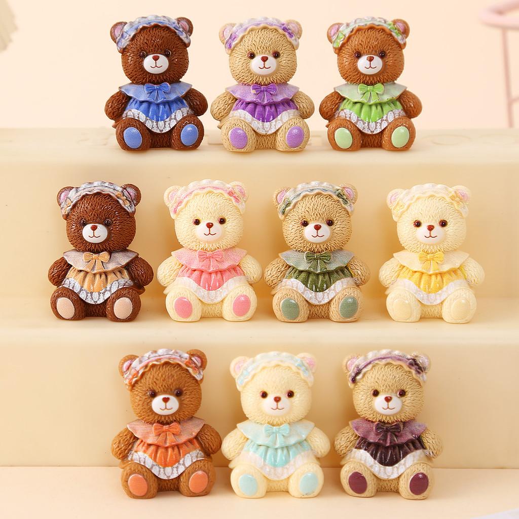 Pryskyřičný kreslený medvídek Minibearka Sběratelská hračka Pro děti a sběratele