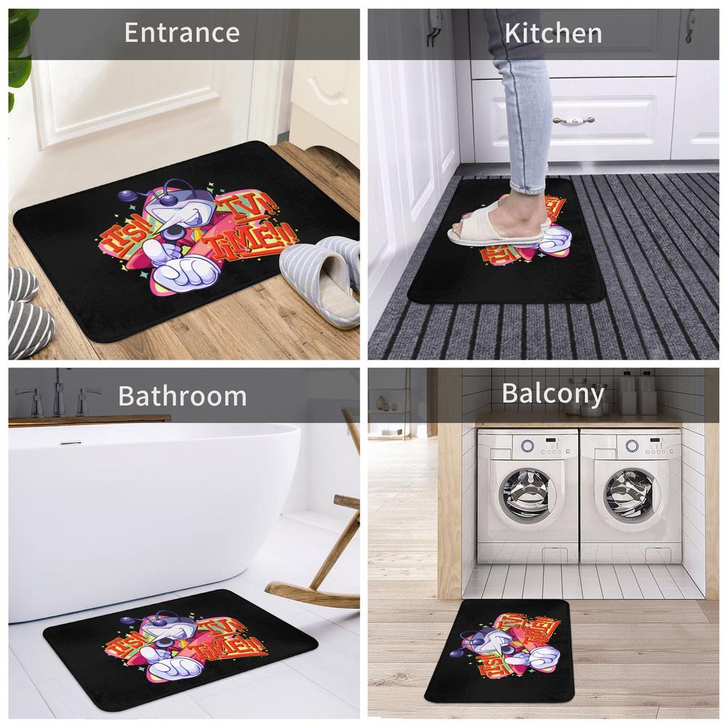 Tenna Deltarune It's Tv Time Doormat Mat Anti-Slip  Bath Kitchen Toilet Rug Carpet 40*60cm