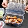Thickened Plastic Disposable Takeaway Food Container with Lid