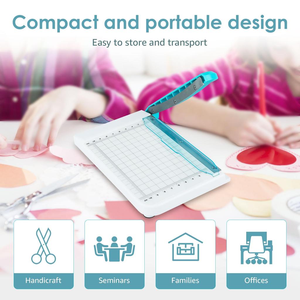 15,5 cm Tragbarer Papierschneider, Papierschneider für Bastelkarten, Fotos, Scrapbooking, Büro- & Schul-DIY-Werkzeug