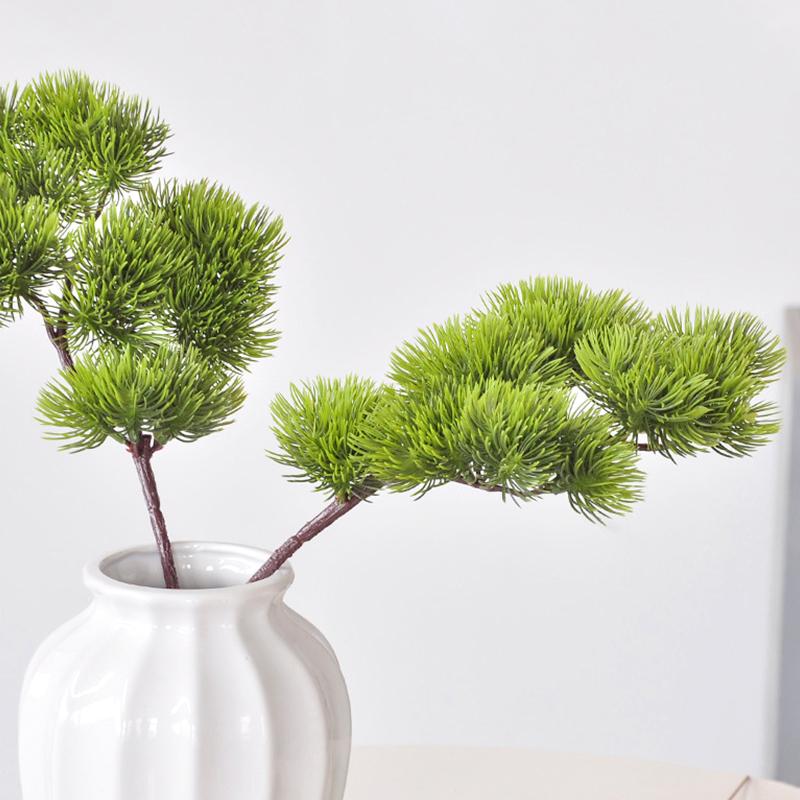 1Pc Wedding DIY Fake Pine Realistic Room Decor Christmas Decortion PVC Artificial Plant Artificial Pine Green Branch