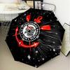 1PC Sport Club Football Crest Printed Umbrella Folding umbrella, automatic umbrella 8-Frame for Travel, camping Fan gifts Christmas Gifts
