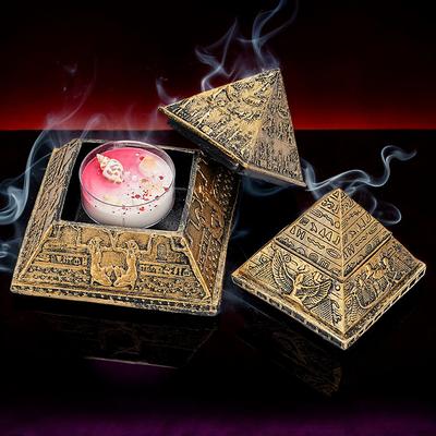 Altes Ägypten Pyramiden Ornament Handwerkskunst Harz Abnehmbar Aromatherapie Kerzenständer Pharao Mumie Reise Souvenir Geheimnisvoll
