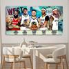 NBA Star Collection Poster: Giannis, Leonard, Curry & Lillard - Self-Adhesive Wall Sticker