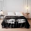 Ghost Skull Dark Artistic Design Blanket Flannel blanket for bedroom, living room, sofa, and nap sofas.