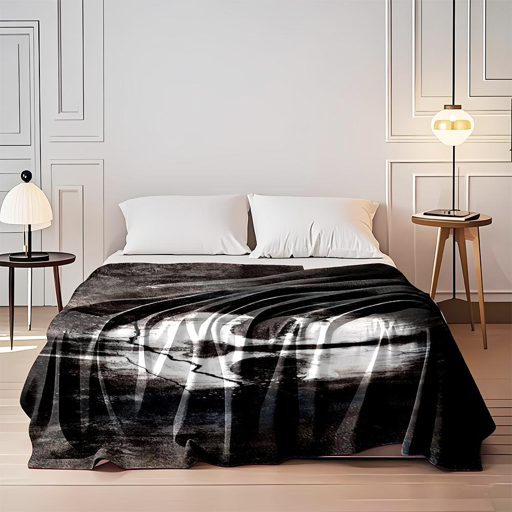Ghost Skull Dark Artistic Design Blanket Flannel blanket for bedroom, living room, sofa, and nap sofas.
