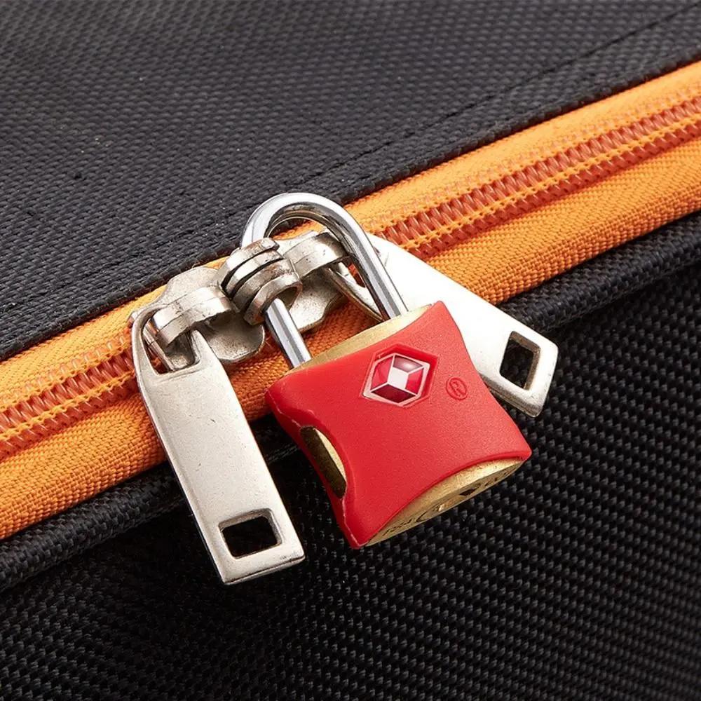 Portable TSA Customs Lock Brass Anti-Theft Cabinet Lock with 2 Keys Padlock Luggage Lock Travel