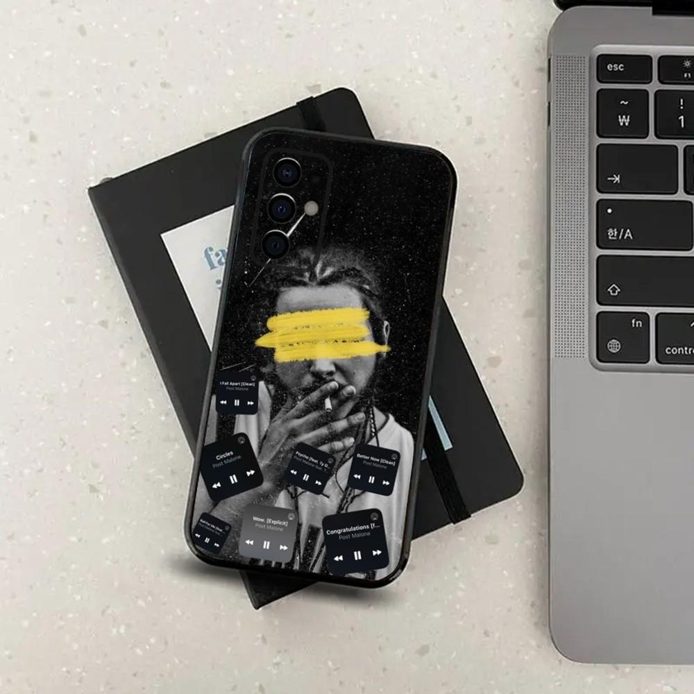 Post M-Malone Singer Phone Case For Samsung S24,S21,S22,S23,S30,Ultra,S20,Plus,Fe,Lite,Note,10,9,5G Black Soft Cover