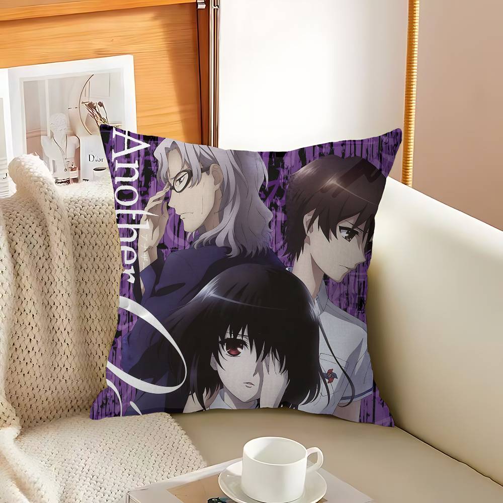 Japanese Horror Anime Another Pillowcase Toon Gift Cushion Cover Bedroom Home Sofa Chair Seat Decor Pillow Case