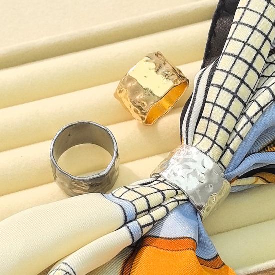 Simple Scarf Ring Minimalist Scarf Buckle Elegant Scarf Holder Slide Ring for Women Shawl Neckerchief Silk Scarves