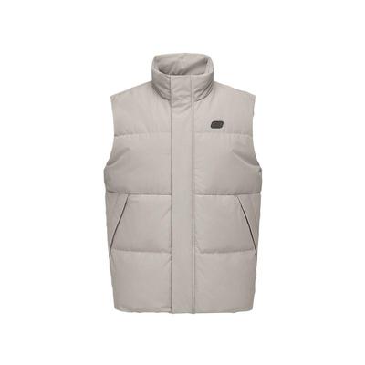 Sports Alliance Series Logo Insulated Comfortable Casual Versatile Vest Men Vest Cashew L424M199-01NC