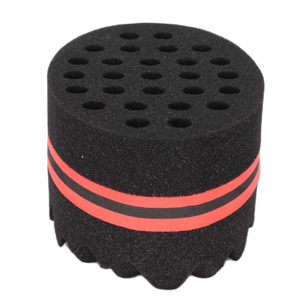 Big Holes Sponge Brush Double-Sided Twist Hair Sponge Barber Tool Hair Sponge Brush Home Use
