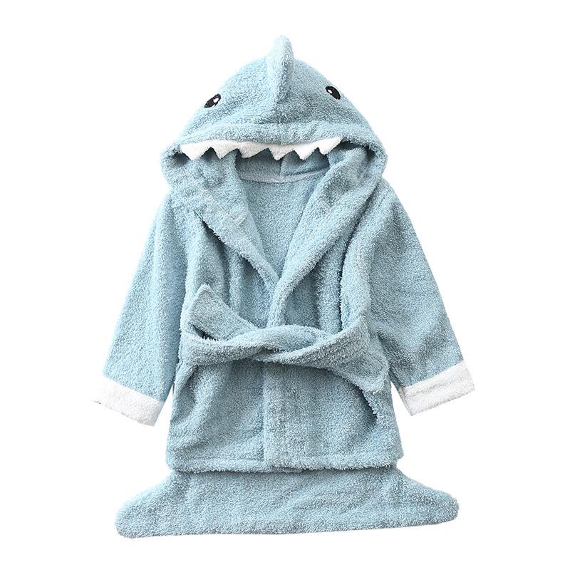 9i9 Kids Shark Hooded Bathrobe
