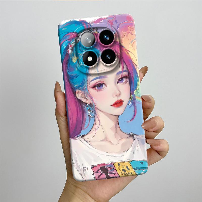 Für Redmi Note 14 Pro Plus 5G Hülle Note14 Pro+ 5G Weiche Silikon Handyhülle Süß Bemalte Modische Cartoon-Bedruckte Rückseite