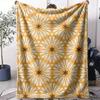Retro Sunburst Überwurf Weiche Flanell AC Decke Leichter Sommer-Nickerchen-Überwurf Gemütliche Decke für Sofa Bett Reisen Zuhause