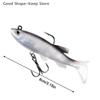1/5Pcs 8cm/3.15in Fishing Lures Paddle Tail Soft Plastic Swimbaits For Bass Trout Walleye Crappie Saltwater Freshwater
