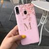 Für Samsung A20 A20s A20e Hülle Schwarz Rosa Buchstaben Rückabdeckung Silikon Für Samsung Galaxy A 20 A20 S E A20s A20e Handyhülle Funda