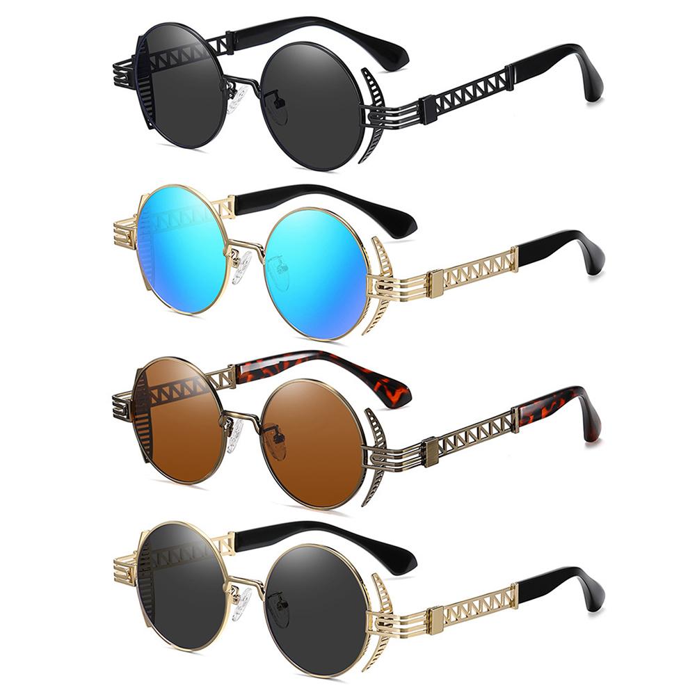 Vintage Punk Style Sunglasses Retro Round Metal Frame Sun Glasses Men Fashion Glasses
