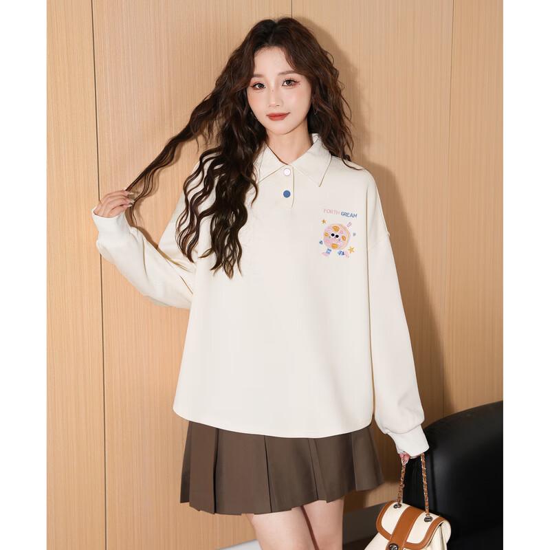 TonLion Women s Knitted Long Sleeve Polo Shirt S