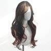 Black Brown Long Curly Large Wave Synthetic Wig Fashion Mid Long Curly Wig Women's Wig