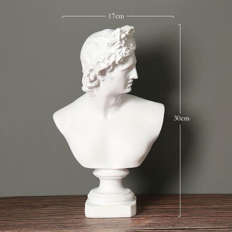 

1 Piece of Exquisite Ancient Greek Mythology Apollo and Artemis Statue - Nordic Style Living Room Artwork - Wisdom Bust - Resin Crafts