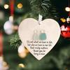 2/5PCS Sea Glass Friendship Decors Keepsake Christmas Pendant Christmas Friends Plaque for Christmas Tree Hanging Ornament