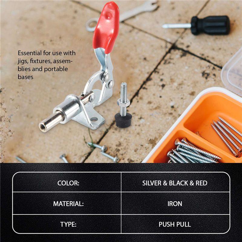 Feb.1Pcs Hand Tool Toggle Clamp Vertical Clamp Stroke Push Pull 301AM GH-301AM