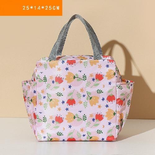 Borsa Termica Multifunzione ad Alta Capacità Impermeabile in Tessuto Oxford Portatile con Cerniera Borsa Pranzo Termica per Donne Lunch Box Borsa per Cibo da Picnic