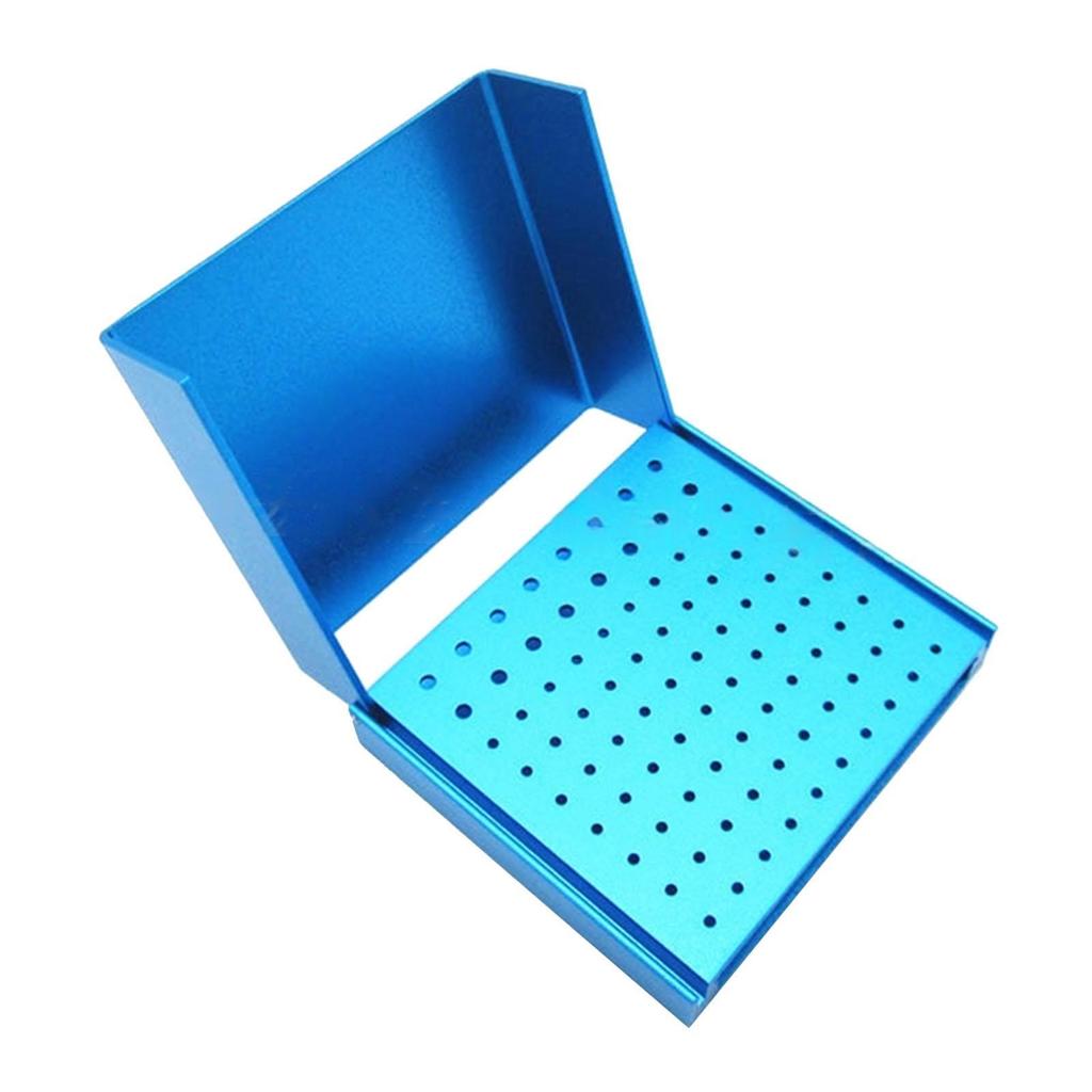 86 Holes Burs Holder with Open Flip Cover Reusable Necessary Tool Portable Professional Supplies Opening Box Case Burs Block