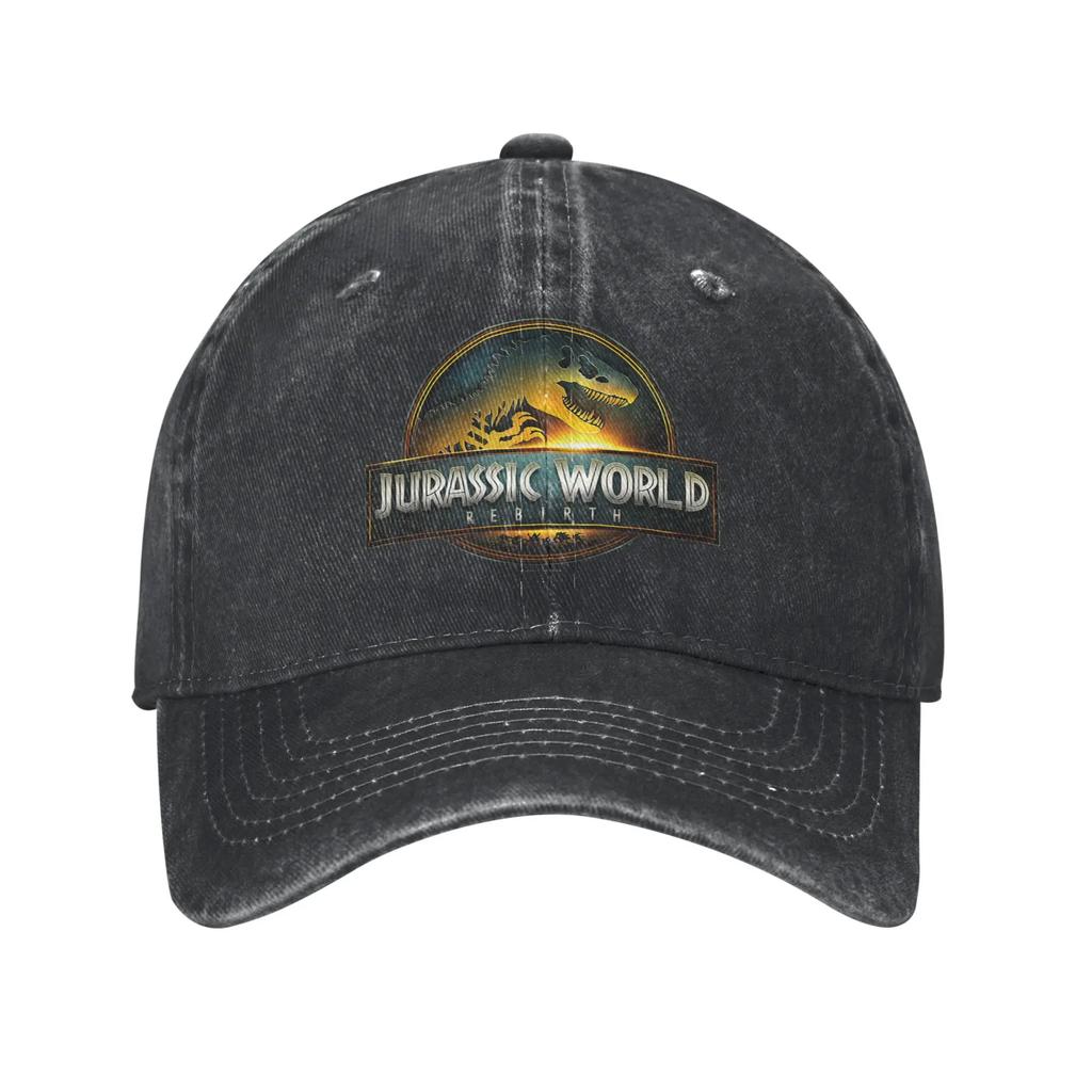 Jurassic World Rebirth Movie Logo Baseball Cap Sun Running Hippie SunProof Washed Trucker Hat FeUnisex Unisex Baseball Caps