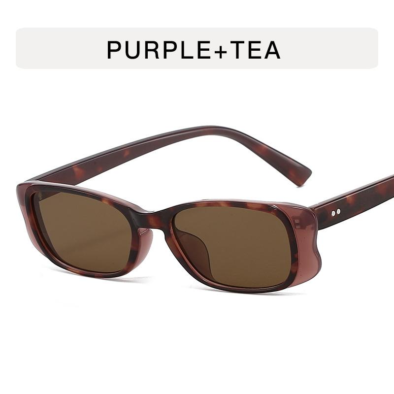 European American Style Woman Sun Glasses Rectangle Shape Anti-glare Sunglasses Men Driving Travelling Sunglasses