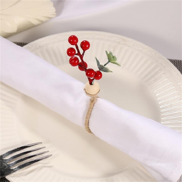 6Pcs Simple Napkin Holder Artificial Green Leaf Napkin Rings for Parties Dinner Wedding Banquets Table Decoration