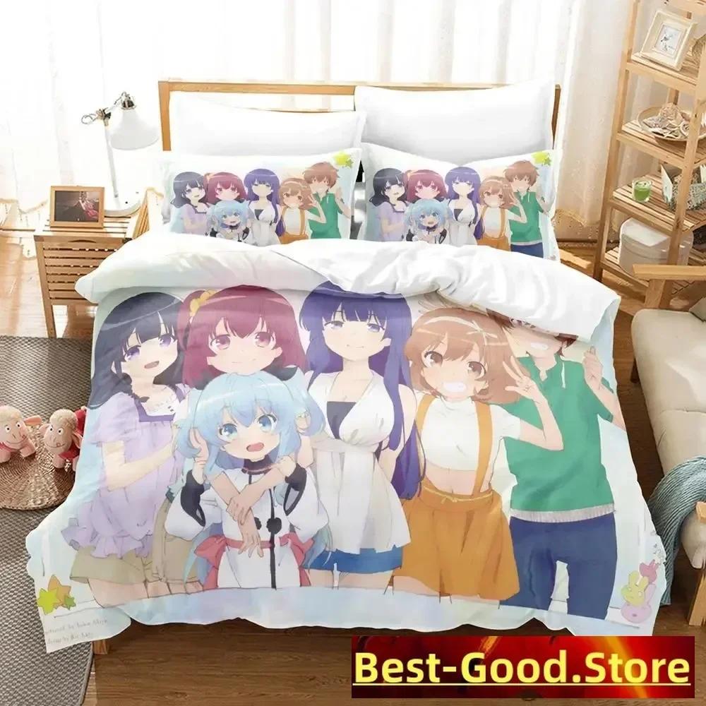 New Sora No Method Celestial Method Bedding Set Single Twin Full Queen King Size Bed Set Adult Kid Bedroom Duvetcover Sets Anime