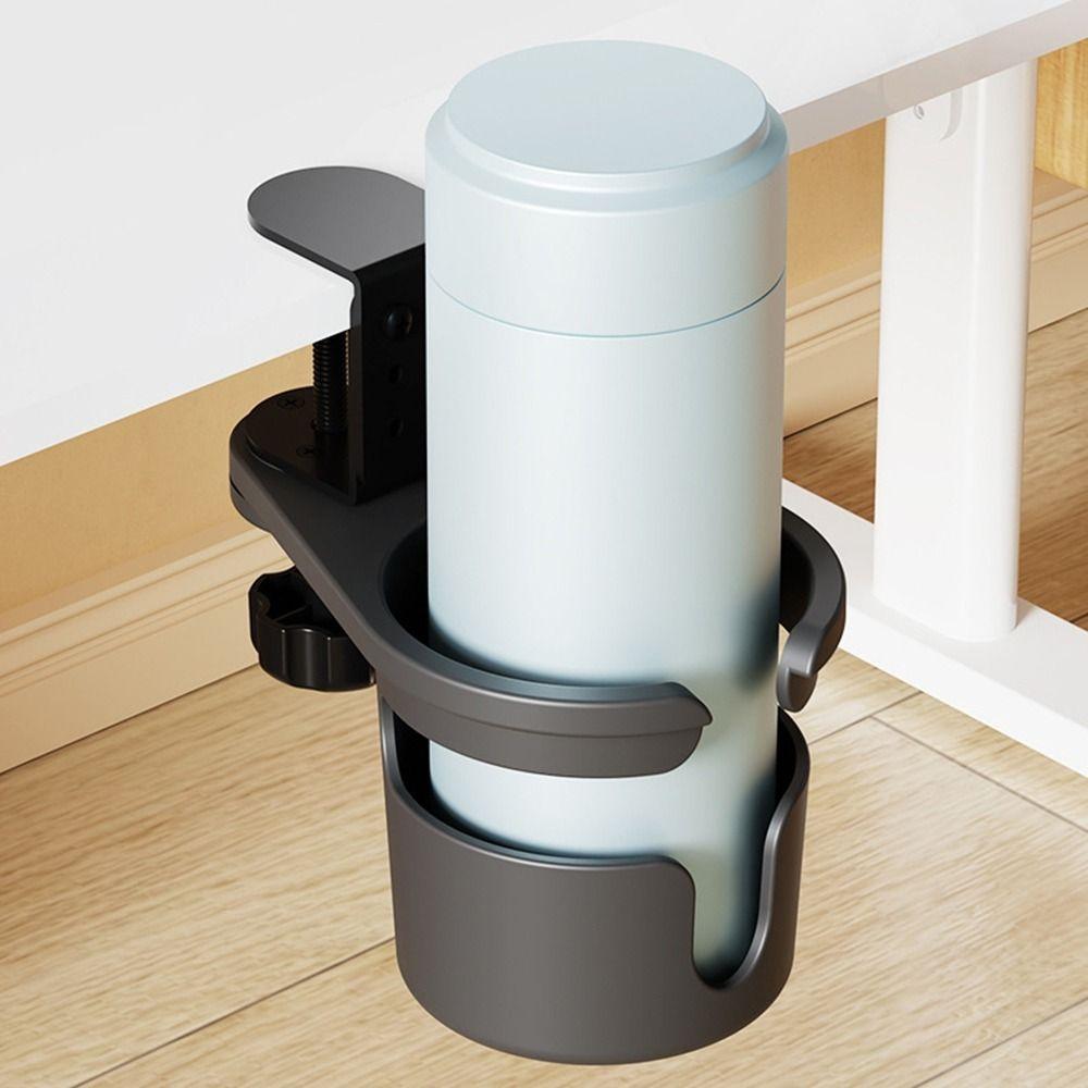 

Plastic Under-Desk Cup Holder Black Deskside Mug Holder Universal Tea Mug Holder Dormitory чорний