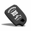 SUITY Silikon Smart Key Hülle für Toyota Hiace und Regius Ace, Perfekte Passform, Kratzfest (Schwarz, 2 Tasten)