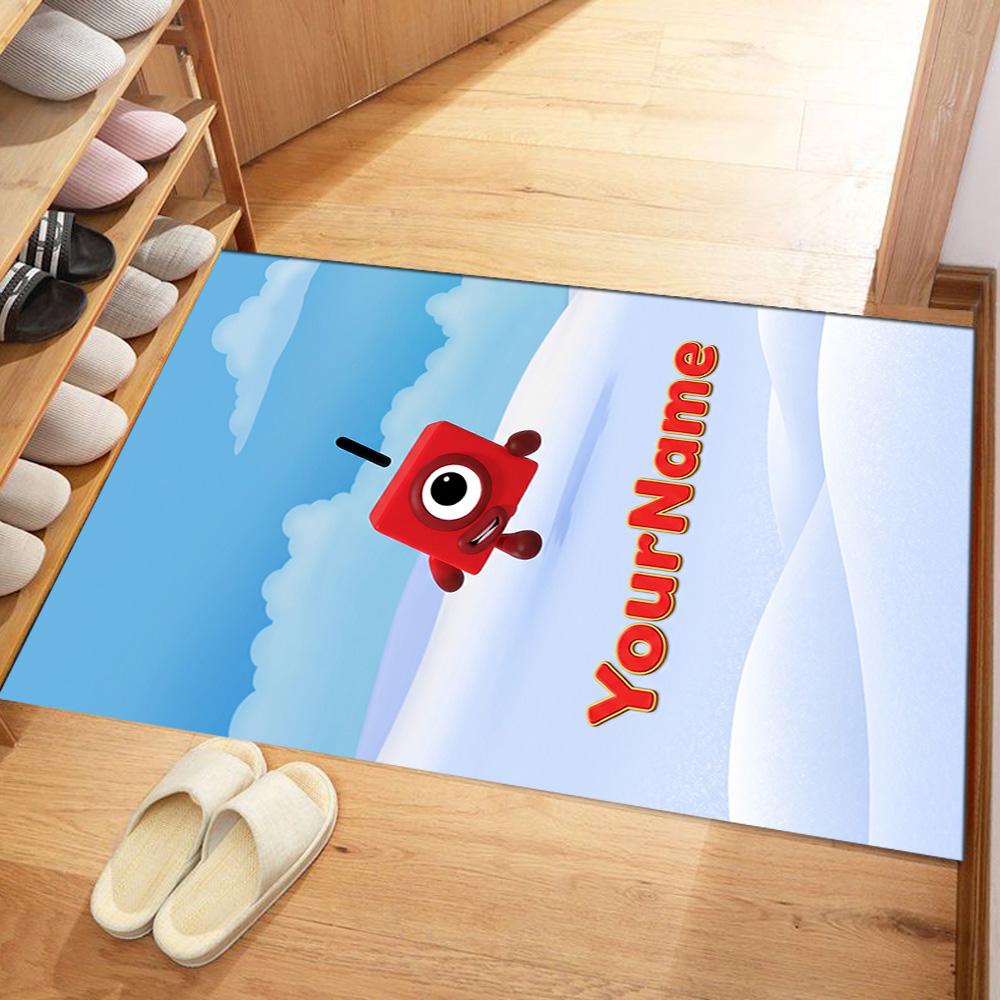 Numberblocks Customize Text Floor Rug Office Rug Design for Living Rooms Dining Room Study room Playrooms Antislip Carpet Anime Office Decor